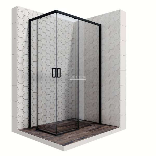 Душевое ограждение Ambassador Queen 11011205RBlack (1200x800x2000)