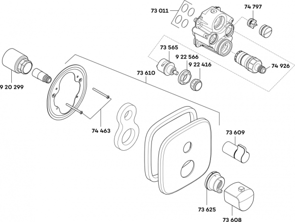 Термостат Kludi Ameo 418350575 для душа Термостат Kludi Ameo 418350575 для душа