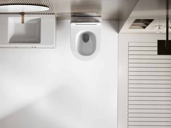 Унитаз ABBER Bequem AC1130 подвесной белый, безободковый, смыв торнадо