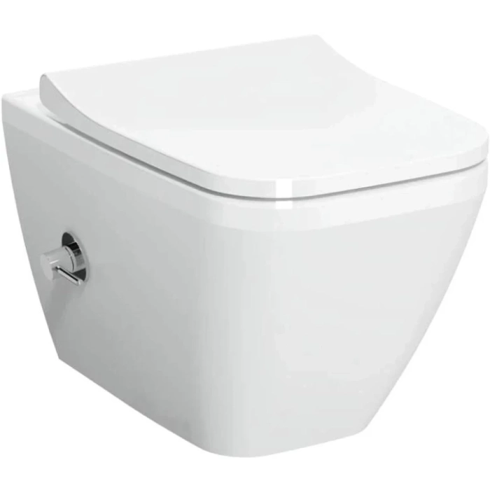 Подвесной безободковый унитаз Vitra Integra Square, с функцией биде, 7082B003-7209