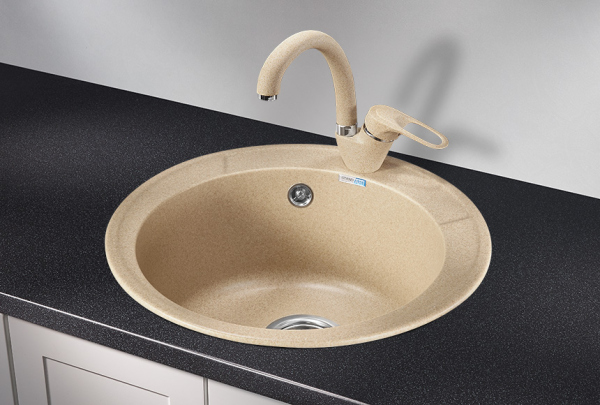 Кухонная мойка GRANULA Standart (4802, БЕЖЕВЫЙ)