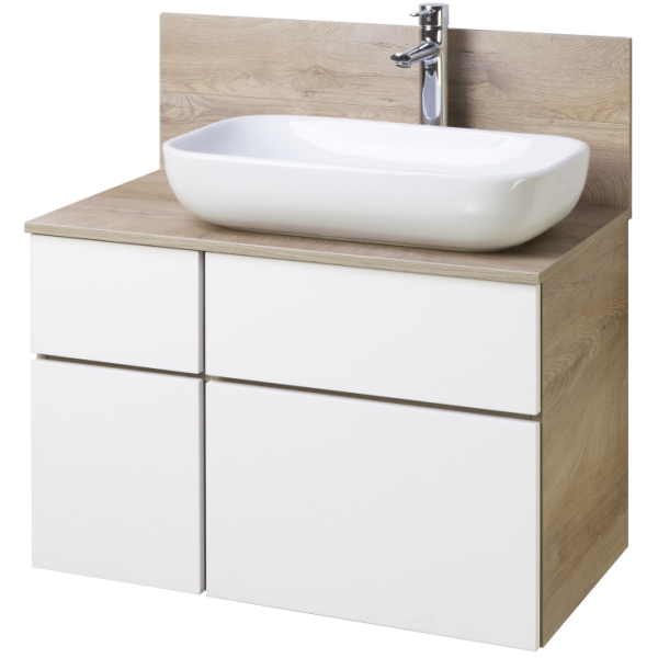 1A2445K0MIX40 Набор: 1A244501MIX40 Тумба-умывальник Мишель 80 Дуб Эндгрейн/ 1AX169WBXX000 Раковина 1A2445K0MIX40 Набор: 1A244501MIX40 Тумба-умывальник Мишель 80 Дуб Эндгрейн/ 1AX169WBXX000 Раковина