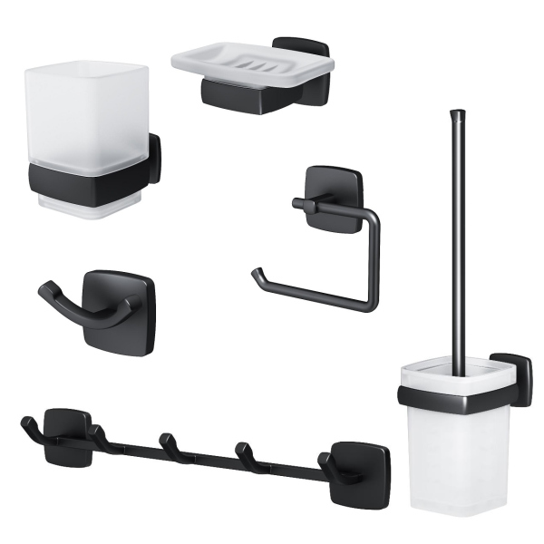 Набор аксессуаров для зоны красоты и туалета, черный AM.PM Gem, AK90D2106B