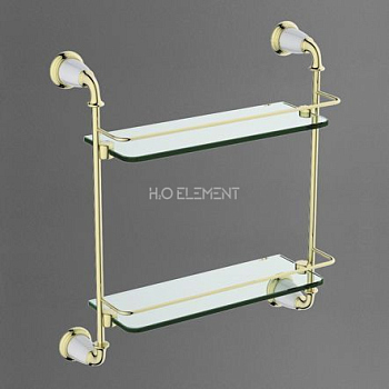 Полка стеклянная ART&MAX BIANCHI AM-E-2611-D-Do, Золото