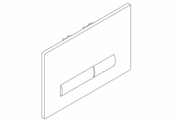 Кнопка смыва BelBagno GENOVA, цвет-хром матовый, BB020-GV-CHROME.M