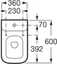 Крышка-сиденье Roca Dama-N 80178C004 с микролифтом, петли хром