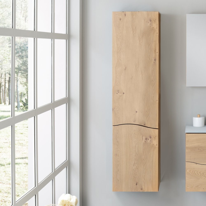EB1836LRU-P6 Sherwood  Колонна, шарниры слева, без подсветки (40x34x147 см), натуральный дуб