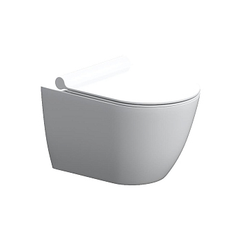 Унитаз подвесной без ободка с сиденьем микролифт Damixa Scandinavian Pure, DX36C1701SC