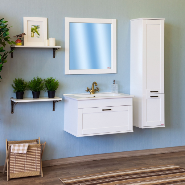 Тумба для комплекта Sanflor Ванесса 75 подвесная, белая