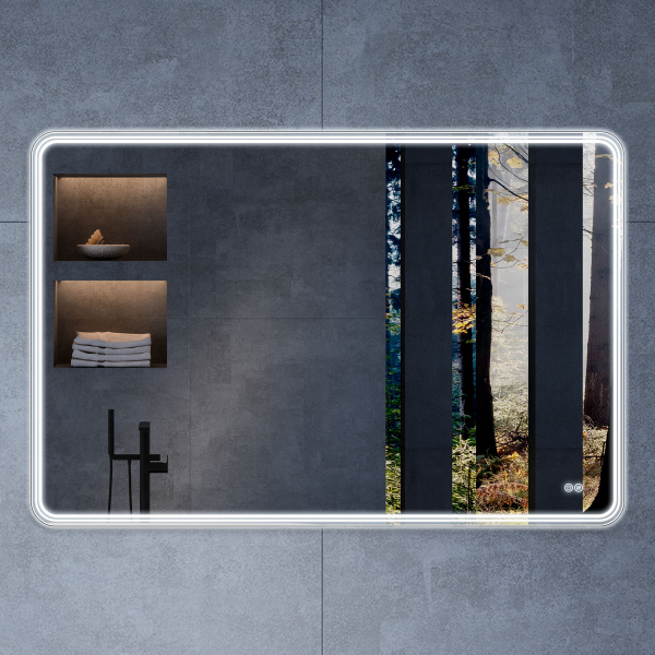 Зеркало Vincea LED VLM-3MA120-2 1200х800 c сенсорным выключателем и диммером, антизапотевание