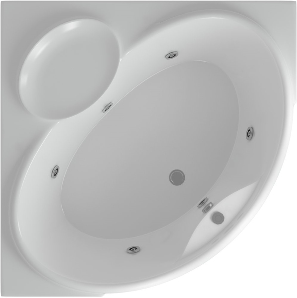 Акриловая ванна Акватек Эпсилон с гидромассажем и экраном