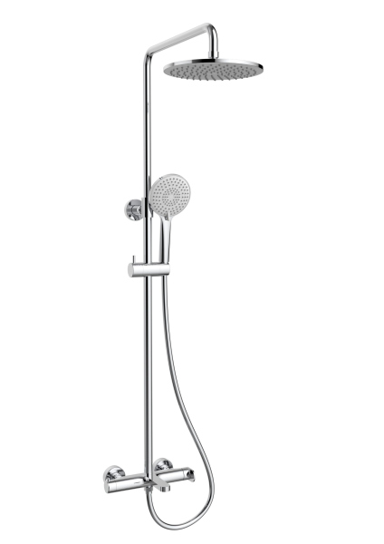 Душевая стойка Vincea Rondo VSFS-1R1CH с изливом, хром