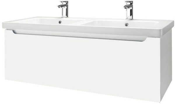 Тумба под раковину Dreja Color 23464 белый глянец