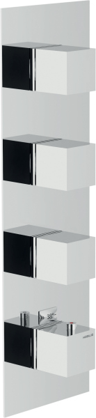 WE00103/QCR SEVEN термостатический смеситель для ванны 3 выхода (внешняя часть)