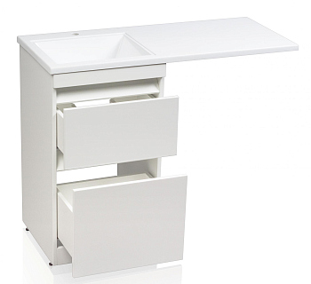 Тумба для комплекта Style Line Даллас 110 Люкс Plus напольная, белая
